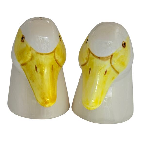 Ron Gordon Designs Anthropomorphic Duck Head Salt And Pepper Shaker Set Japan - Picture 1 of 9